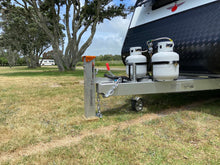 Load image into Gallery viewer, Standard Hitchpost. Ideal for caravans, all trailers and boat trailers with ball couplings 50mm &1-7/8- includes Padlock